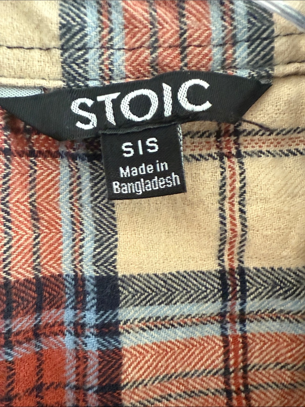 Stoic Women's Cream & Red Plaid Button-Down Shirt - Picture 3 of 9